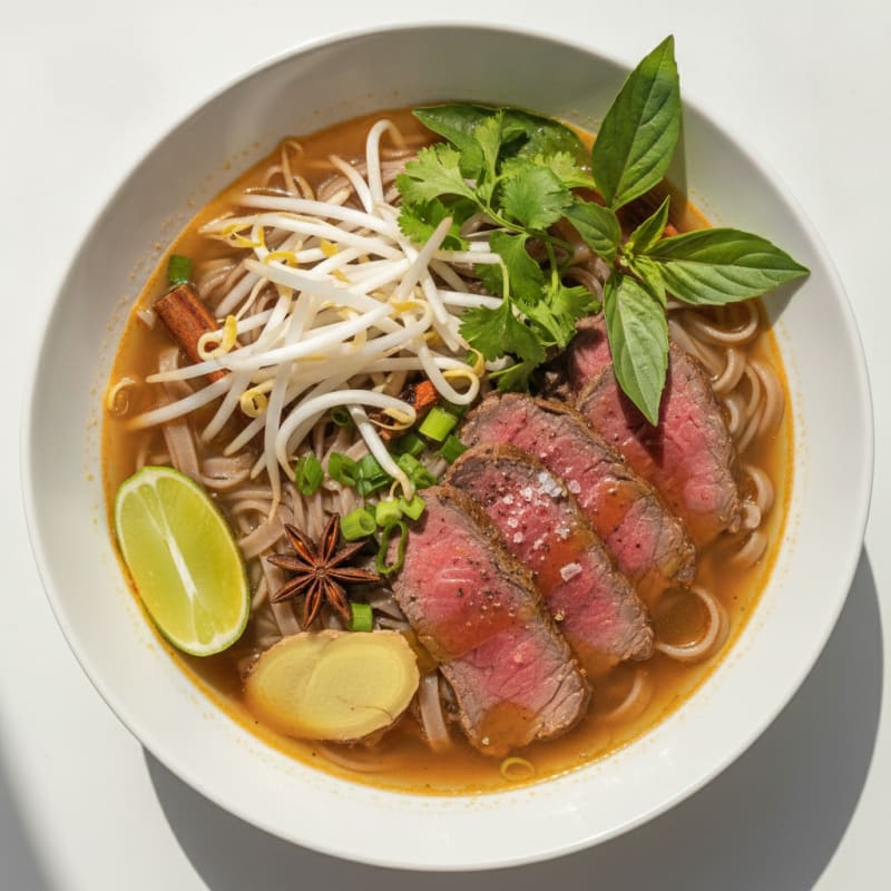 Vietnamese Beef Pho Noodle Soup