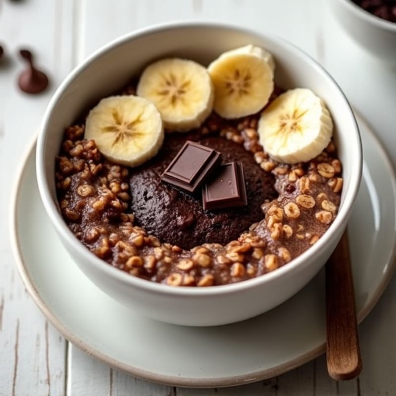 Molten Dark Chocolate Protein Oatmeal