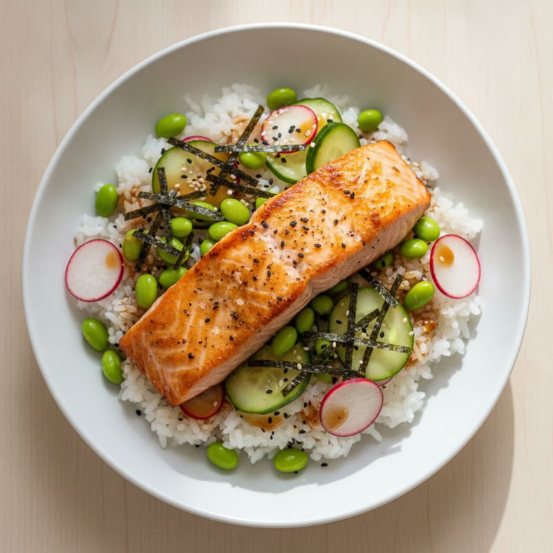 Salmon Sushi Rice Bowl