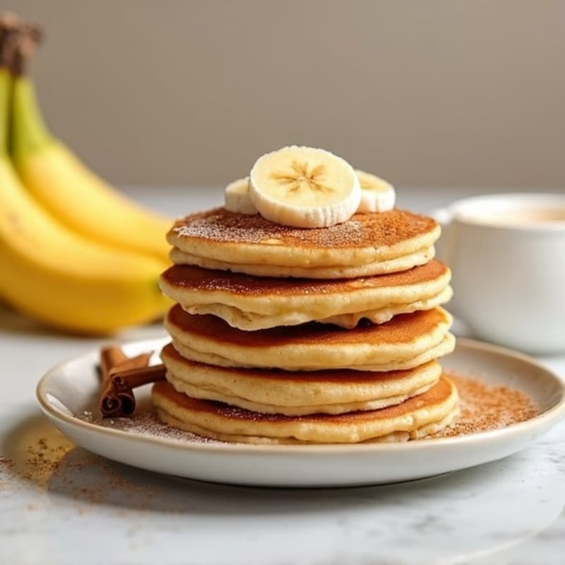 Healthy Fluffy Banana Pancakes