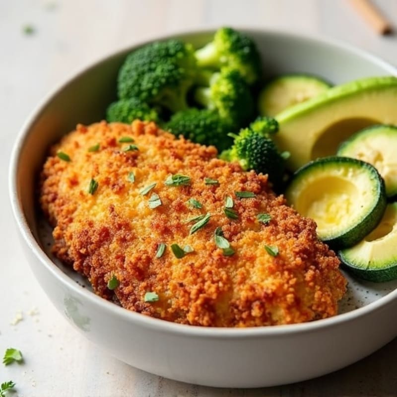 Crispy Chicken and Roasted Vegetable Power Bowl