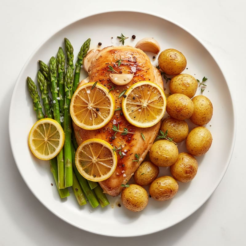 Crispy Lemon-Herb Roasted Chicken