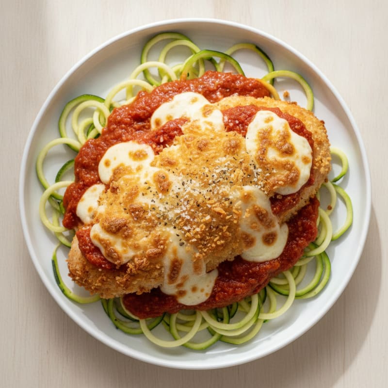Baked Crispy Chicken Parmesan