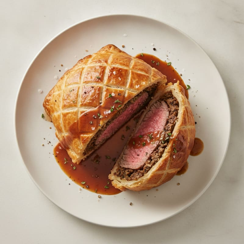 Classic Beef Wellington with Mushroom Duxelles