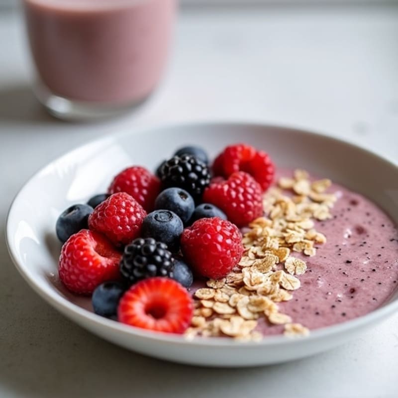 Protein-Packed Vanilla-Berry Overnight Oats