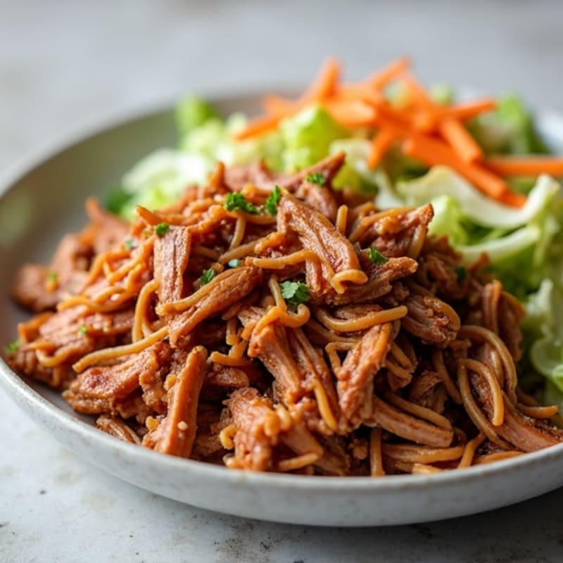 Slow Cooker Smoky Pulled Pork with Tangy Cabbage Slaw