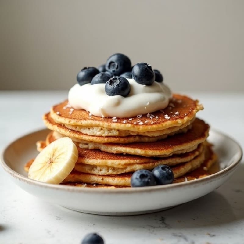 Protein-Packed Banana Oat Pancake Bowl