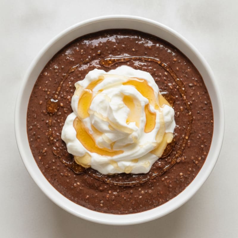 Silky Chocolate Protein Pudding with Greek Yogurt