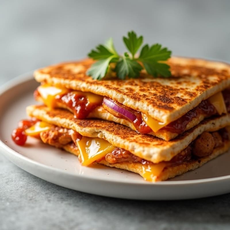 BBQ Chicken Crispy Quesadilla