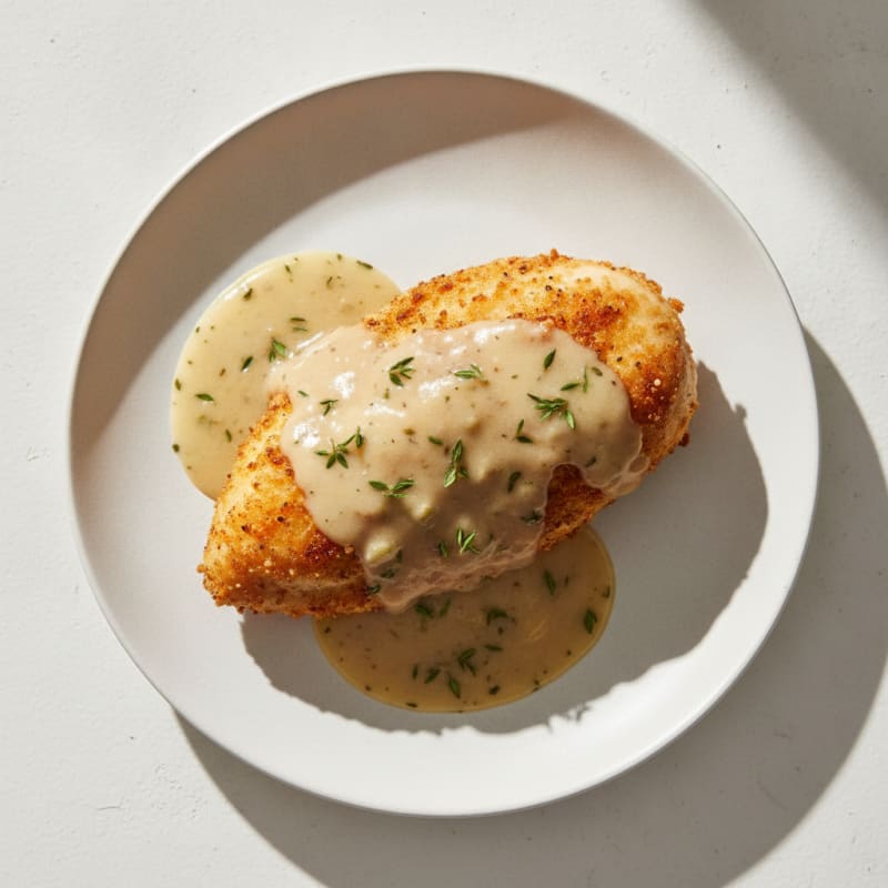 Clean Buttermilk Fried Chicken with Creamy Gravy