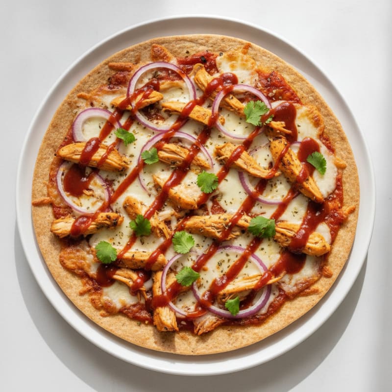 High-Protein BBQ Chicken Pizza