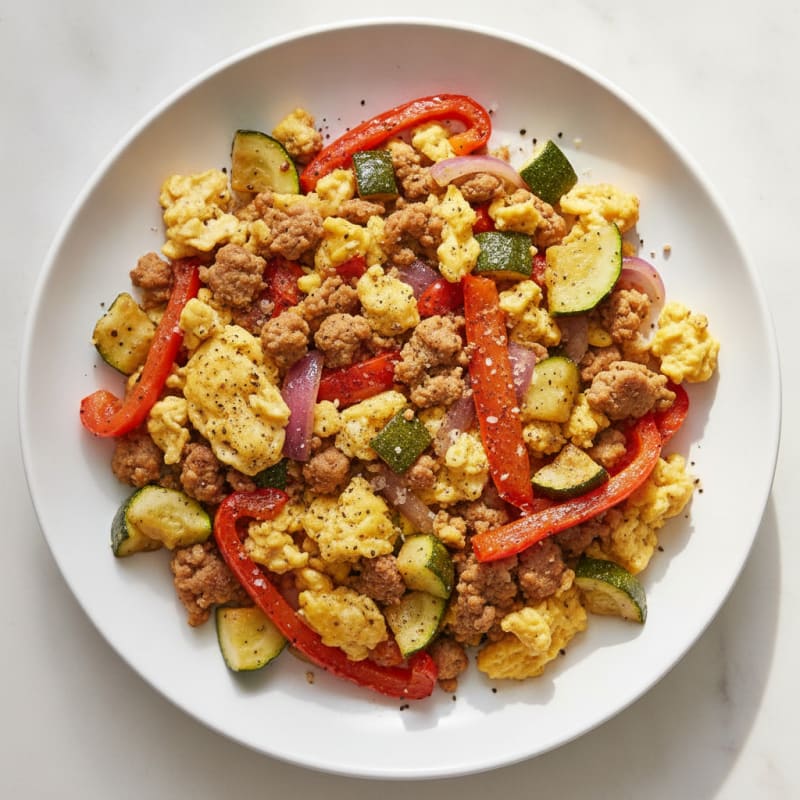 Breakfast Scramble with Roasted Vegetables