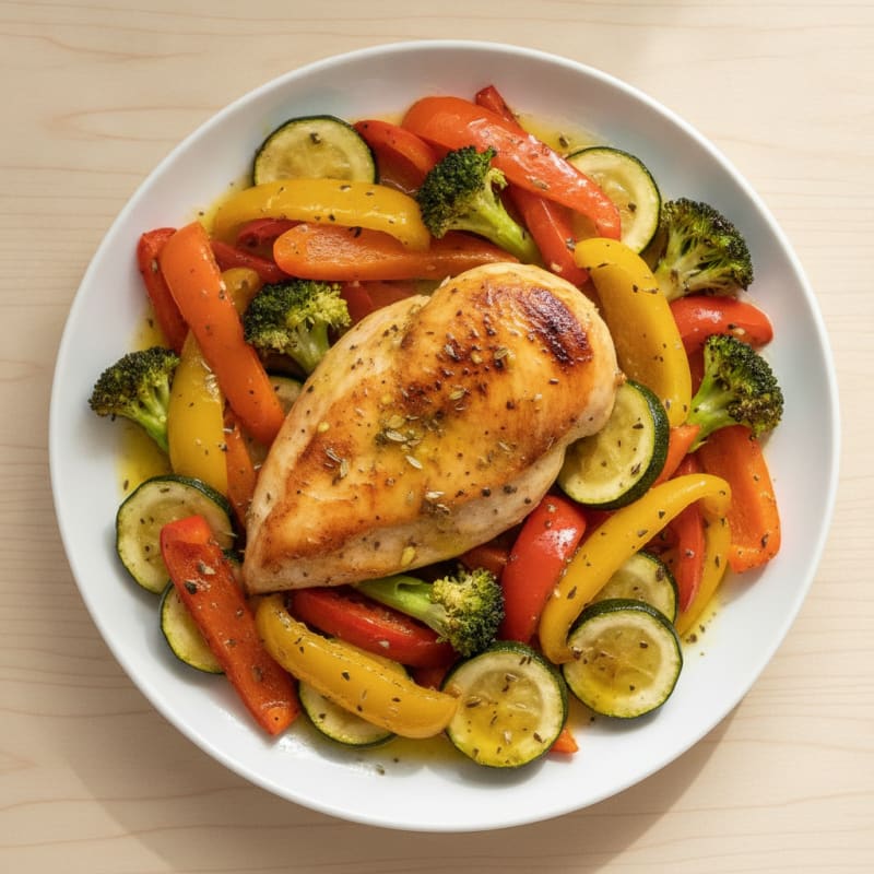 Lemon Herb Roasted Chicken and Vegetables