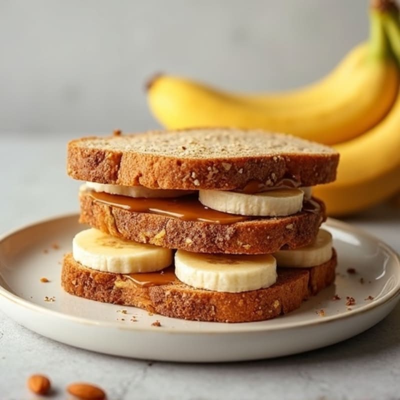 Protein-Packed Almond Butter Banana Sandwich