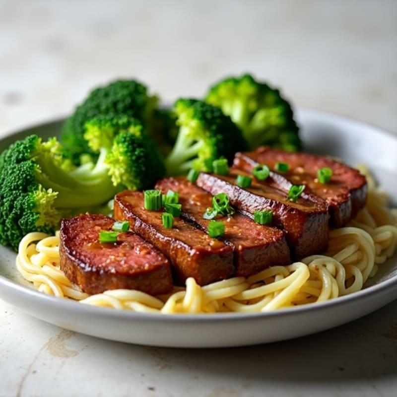 Garlic Ginger Beef with Crisp-Tender Broccoli