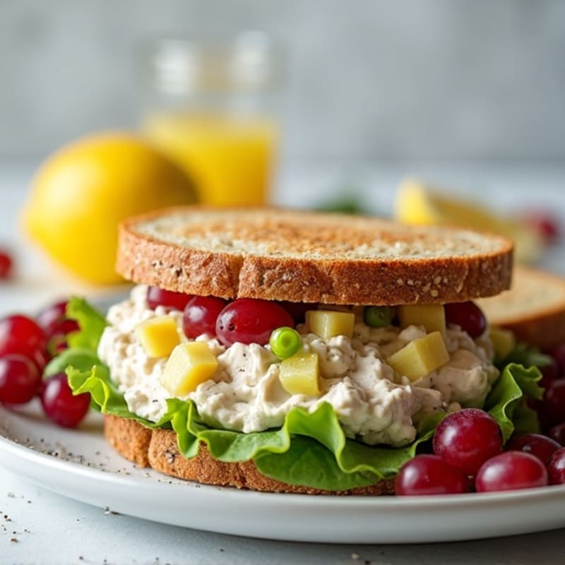 Healthy Creamy Chicken Salad Sandwich