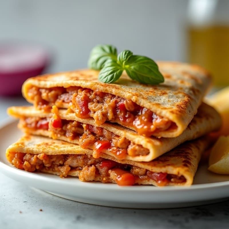 Crispy BBQ Chicken Quesadilla