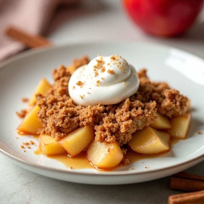 Crispy Oat Apple Crumble