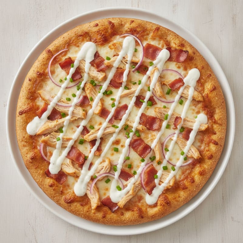 Chicken Bacon Ranch Pizza