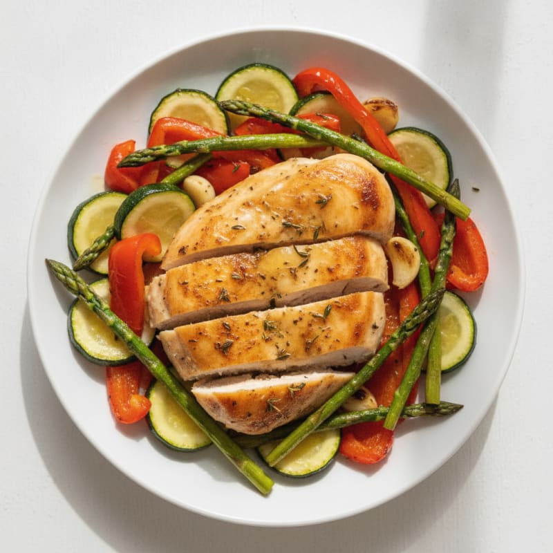 Lemon Herb Chicken with Roasted Vegetables