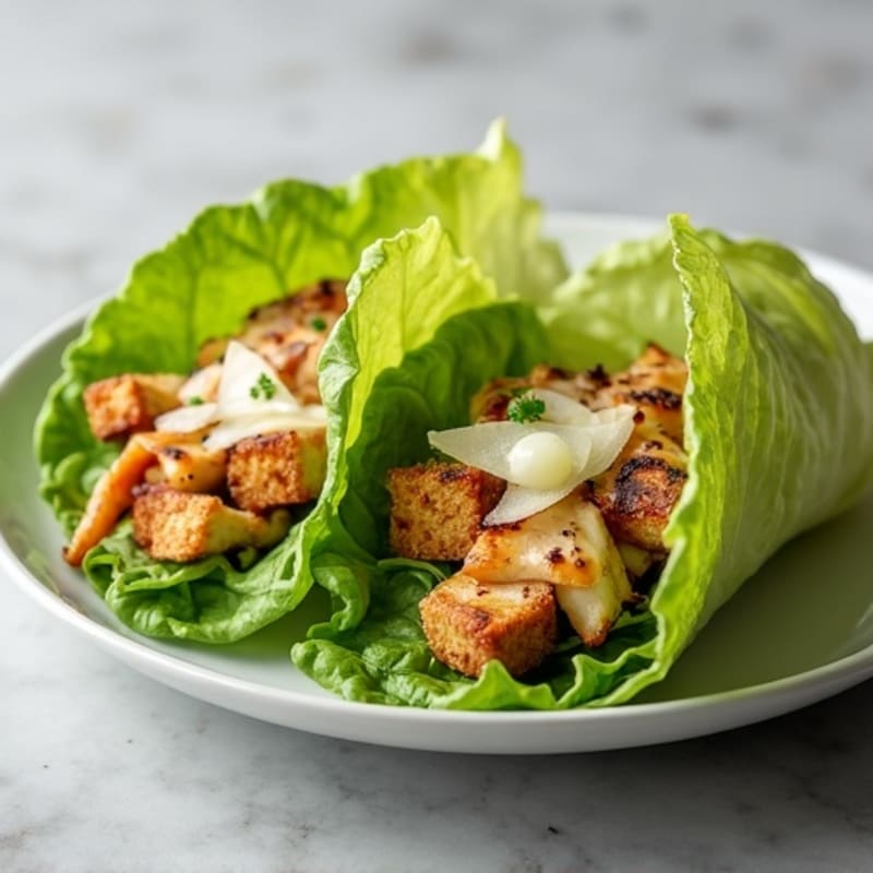 Grilled Chicken Caesar Lettuce Wrap