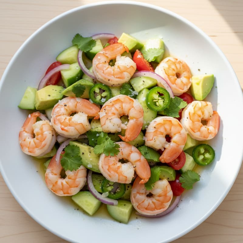 Zesty Shrimp Avocado Ceviche