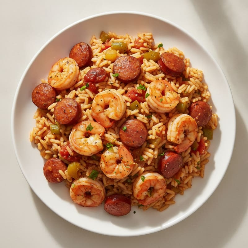 Creole Shrimp and Sausage Jambalaya
