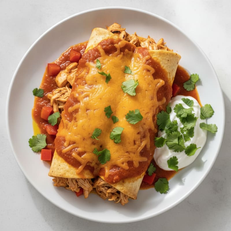 Chicken and Cheese Enchiladas