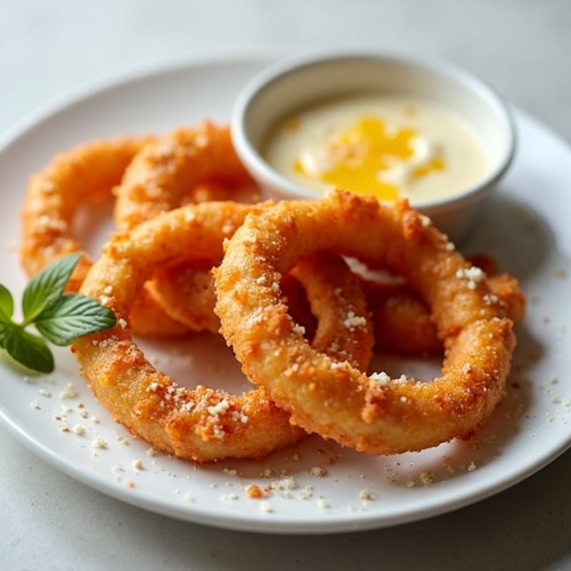 Crispy Roasted Onion Rings