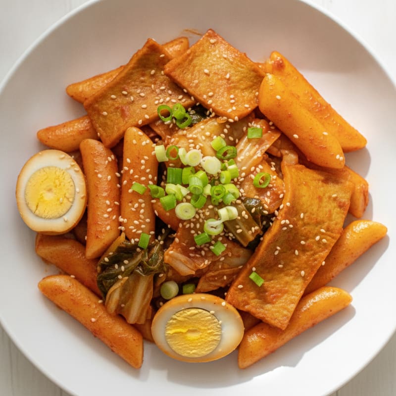 Gochujang Tteokbokki with Fish Cakes