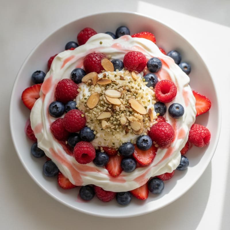 Creamy Greek Yogurt Protein Parfait with Mixed Berries