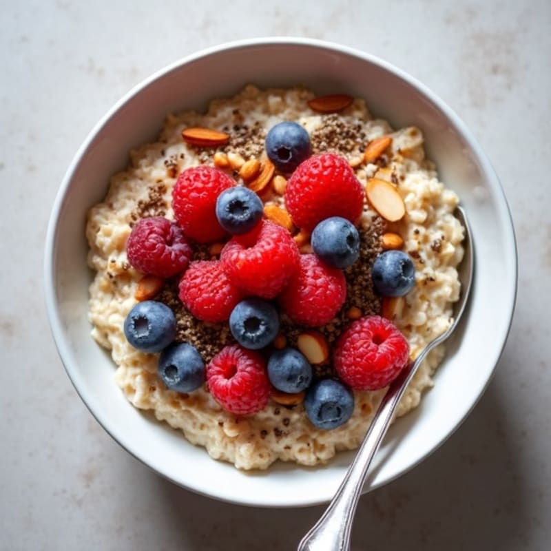 Creamy Protein-Packed Overnight Oats with Berries and Nuts