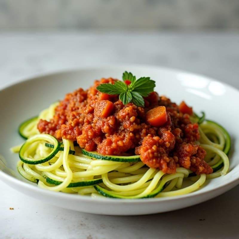 Protein-Packed Turkey Bolognese with Zucchini Noodles