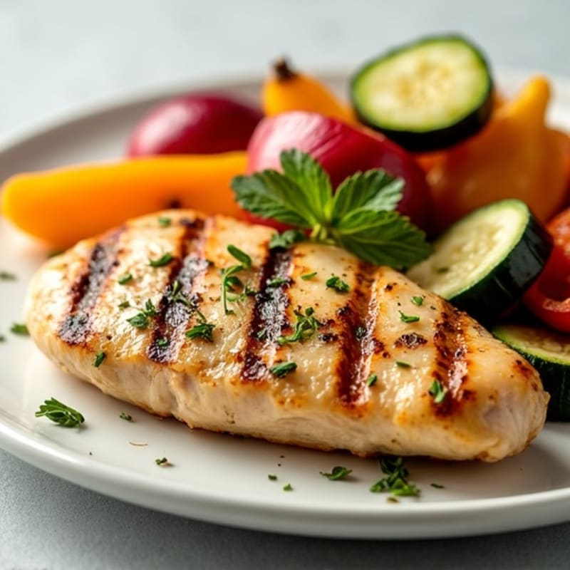 Lemon-Herb Grilled Chicken with Roasted Vegetables