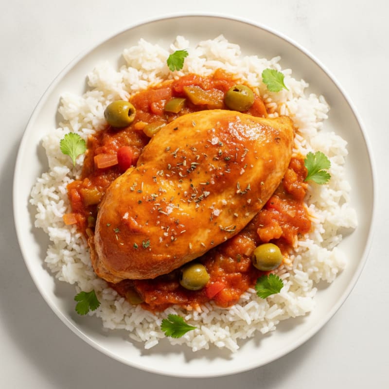 Dominican Braised Chicken and Rice