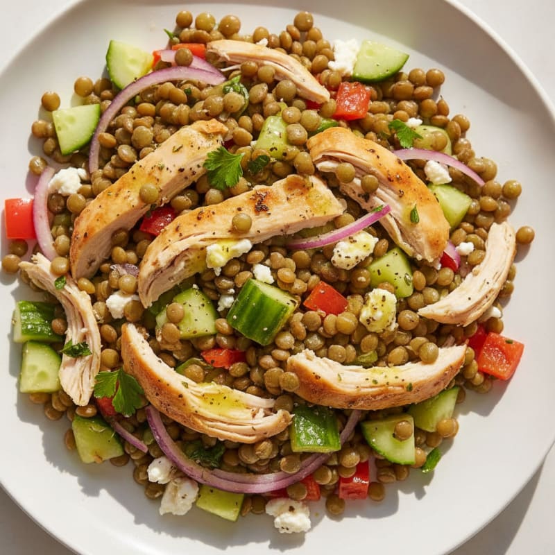 Hearty Lentil and Vegetable Salad