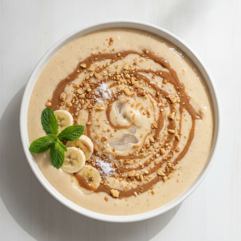 Silken Tofu Peanut Butter Protein Smoothie