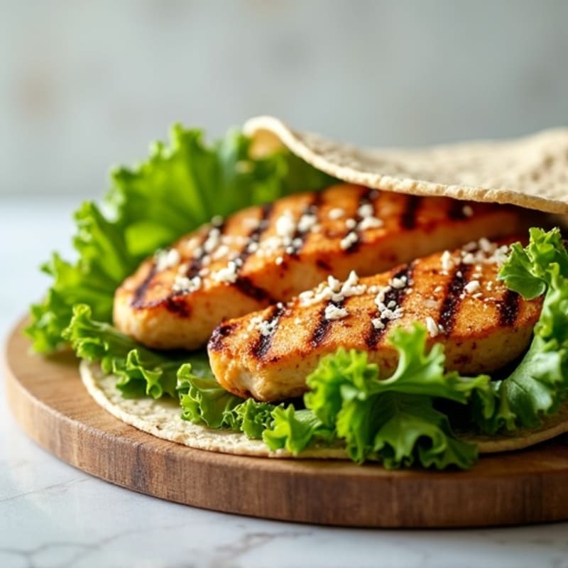 Grilled Chicken Caesar Wrap with Crunchy Romaine