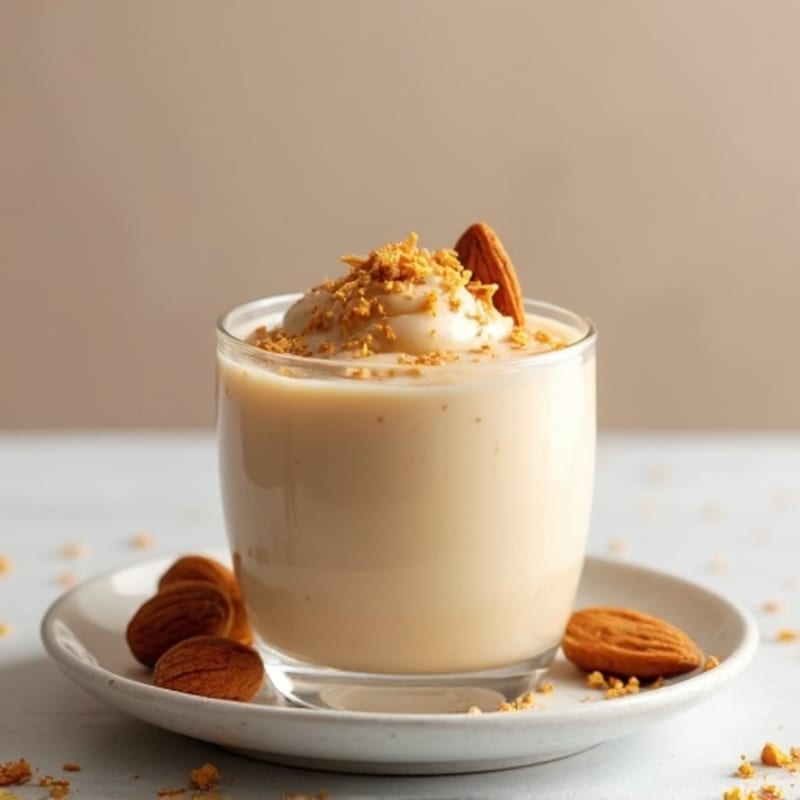 Creamy Vegan Protein Pudding with Almond Butter