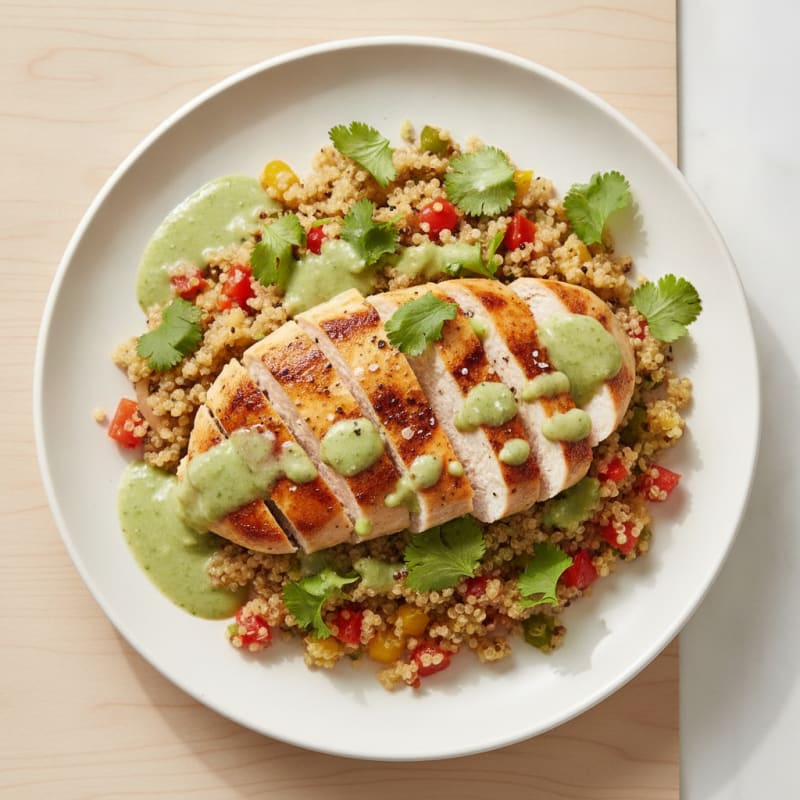 Chicken with Cilantro-Lime Sauce