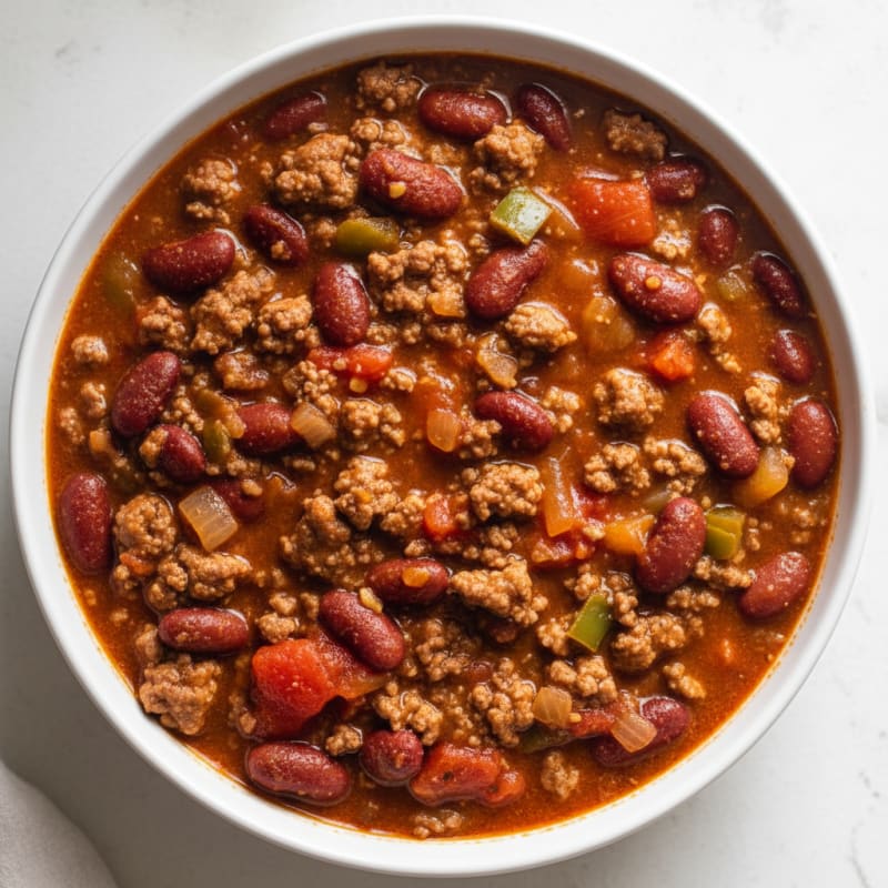 Slow Cooker Beef and Bean Chili