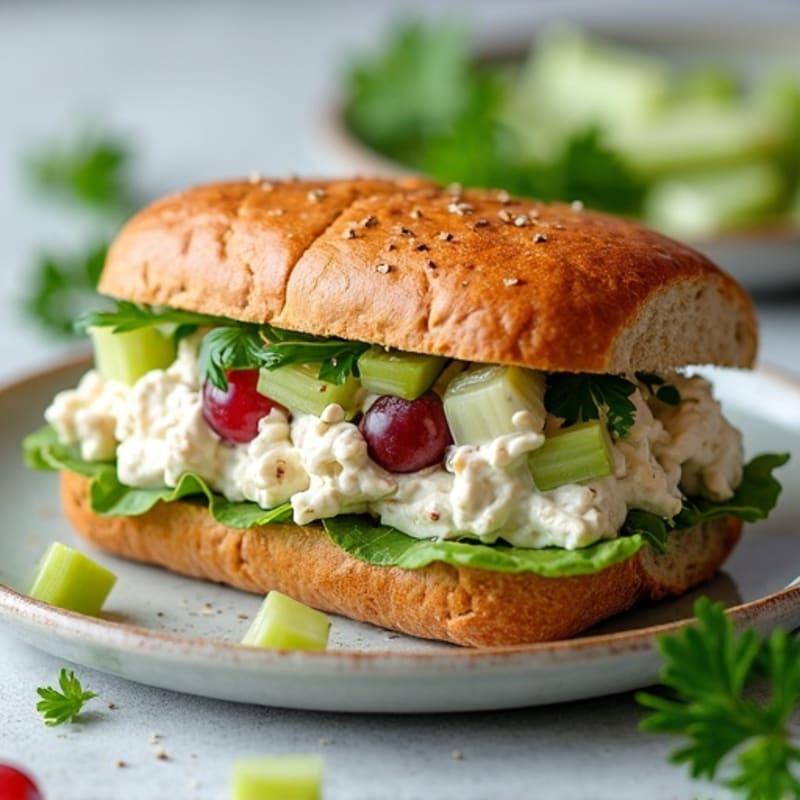 Creamy Herb Chicken Salad Sandwich
