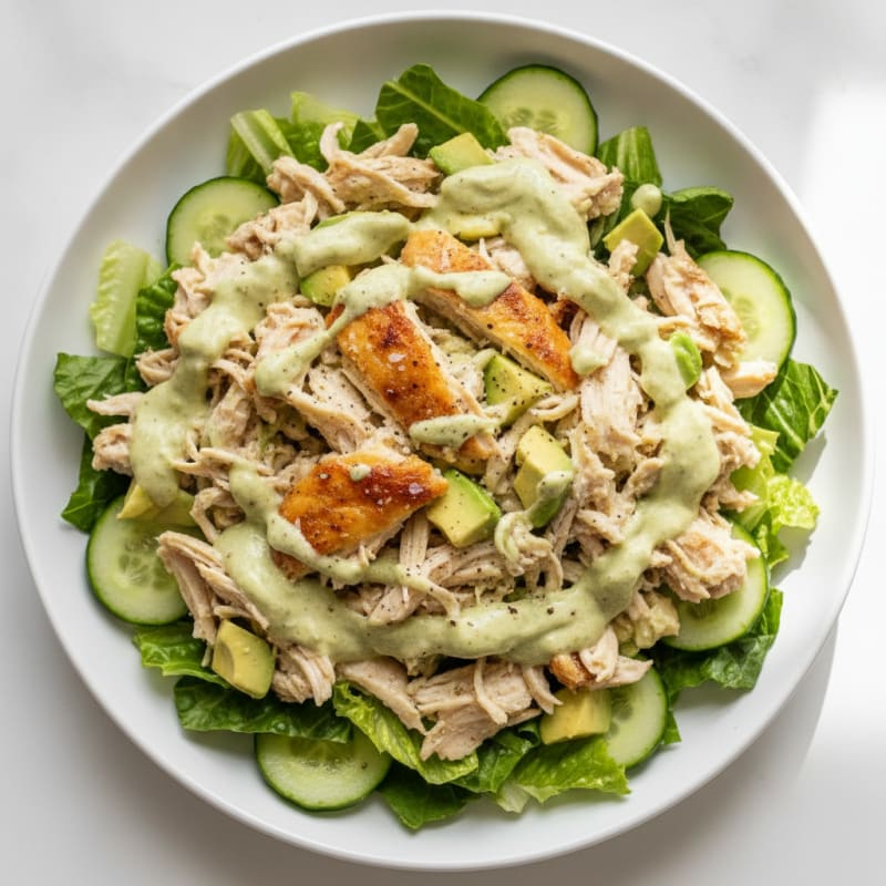 Rotisserie Chicken Avocado Ranch Salad