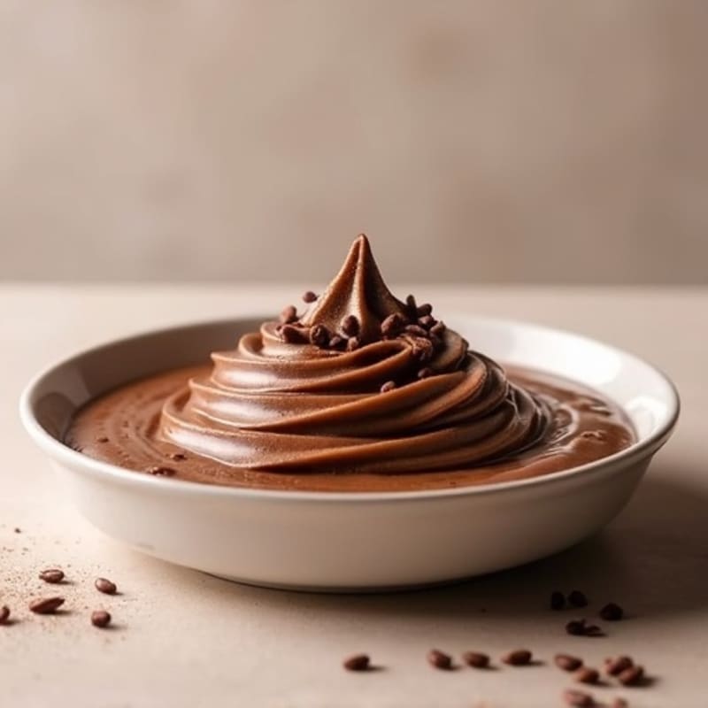Creamy Chocolate Protein Pudding with Chia and Almond Butter