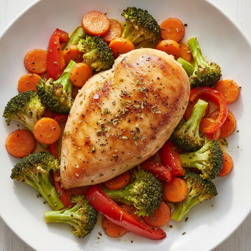 Garlic Herb Roasted Chicken with Vegetables