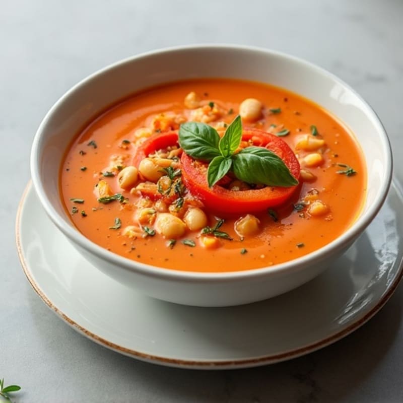 Creamy Roasted Tomato Basil Soup