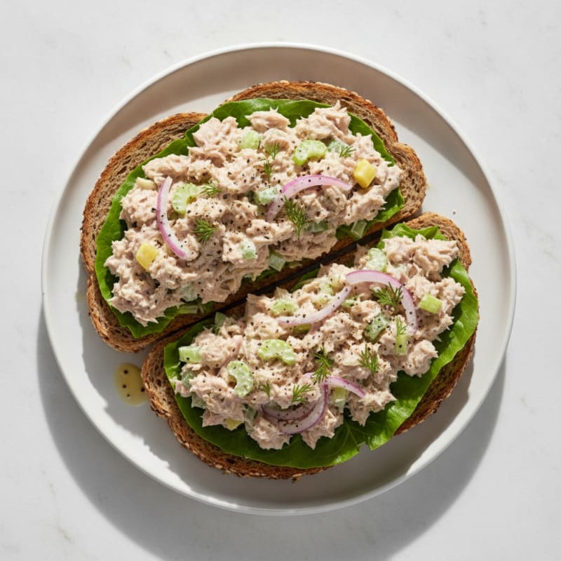 High-Protein Tuna Salad on Dave's Killer Bread