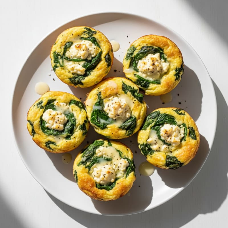 Baked Egg and Spinach Muffin Cups
