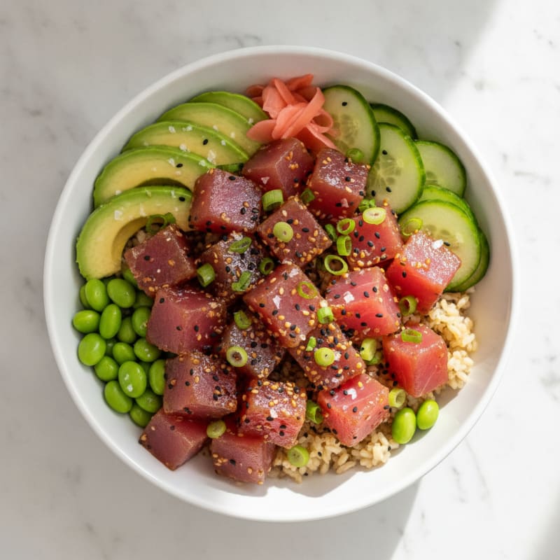Hawaiian Ahi Tuna Poke Bowl