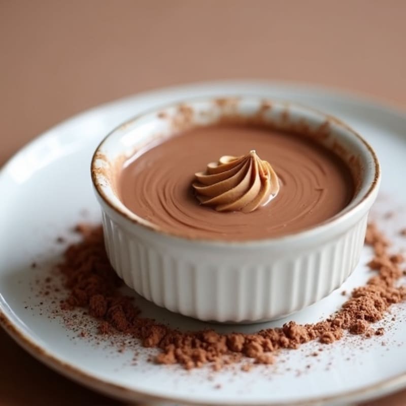 Creamy Chocolate Protein Pudding with Almond Butter Swirl